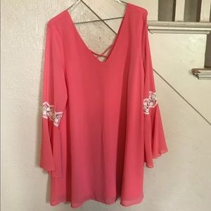Bell sleeve dress